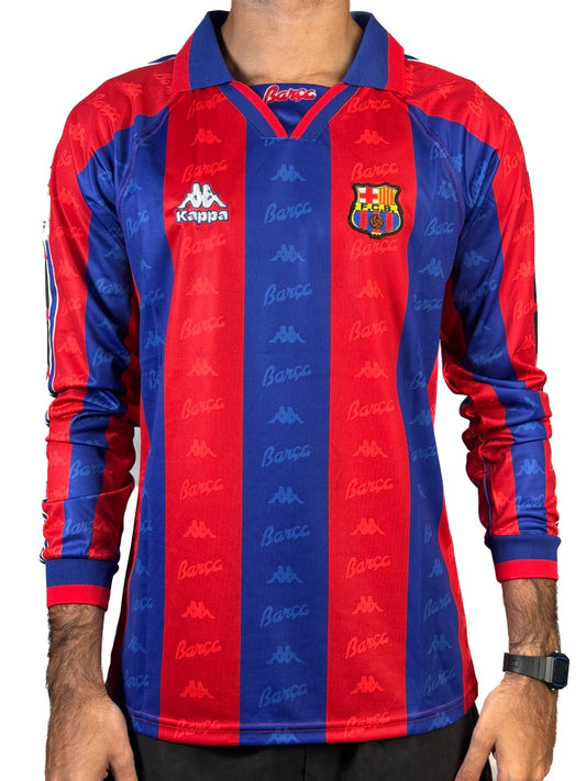 Koszulka Piłkarska FC Barcelona 1996/97 Retro Dł Rękaw