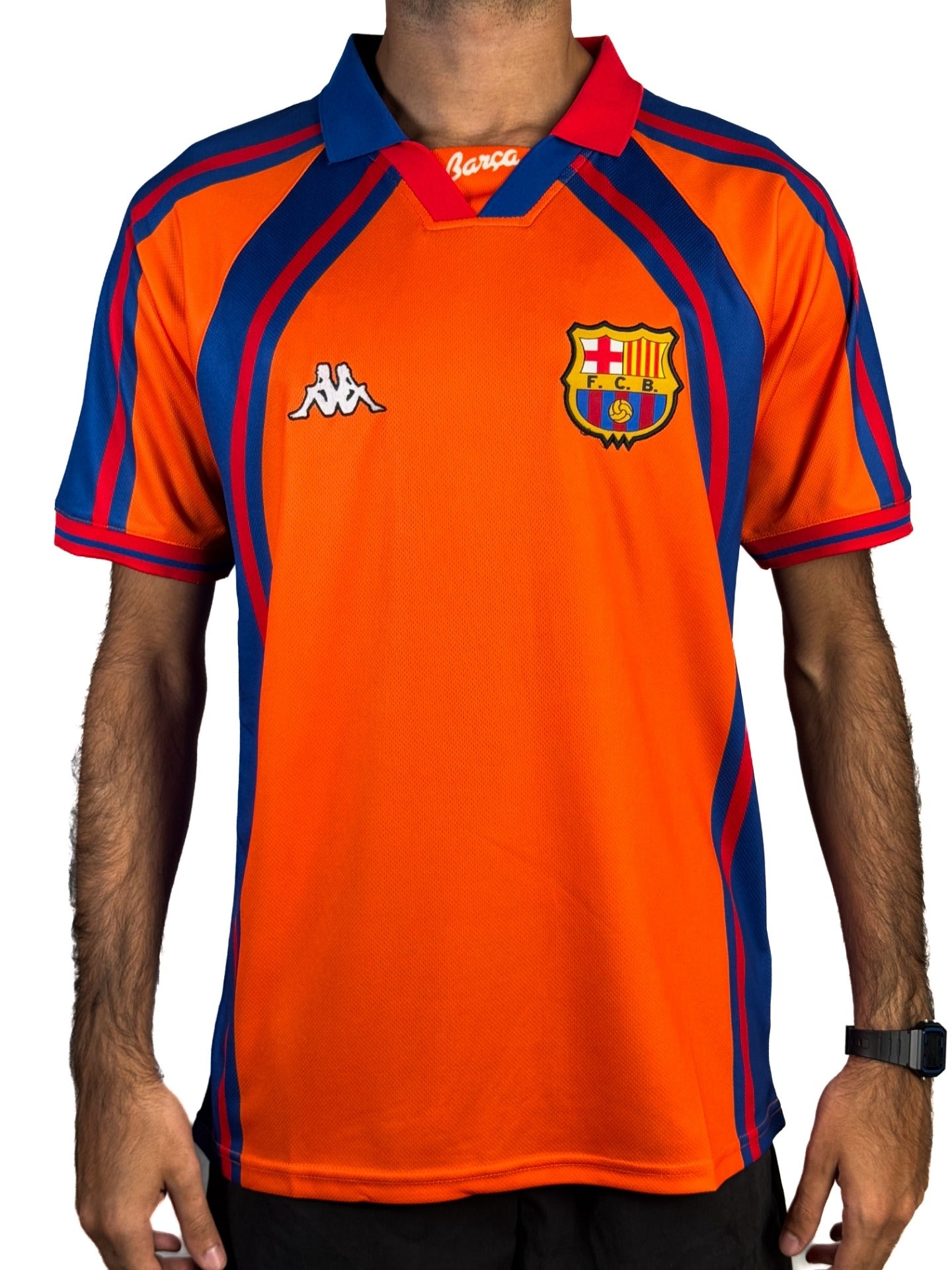 Koszulka Piłkarska FC Barcelona 1997/1998 Away Cup Retro