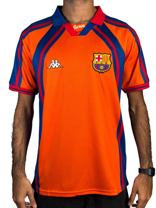 Koszulka Piłkarska FC Barcelona 1997/1998 Away Cup Retro