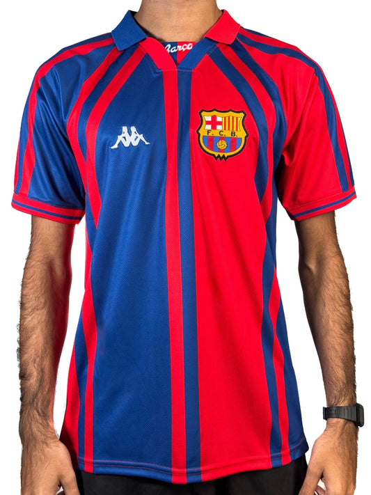 Koszulka Piłkarska FC Barcelona 1997/1998 Home Cup Retro