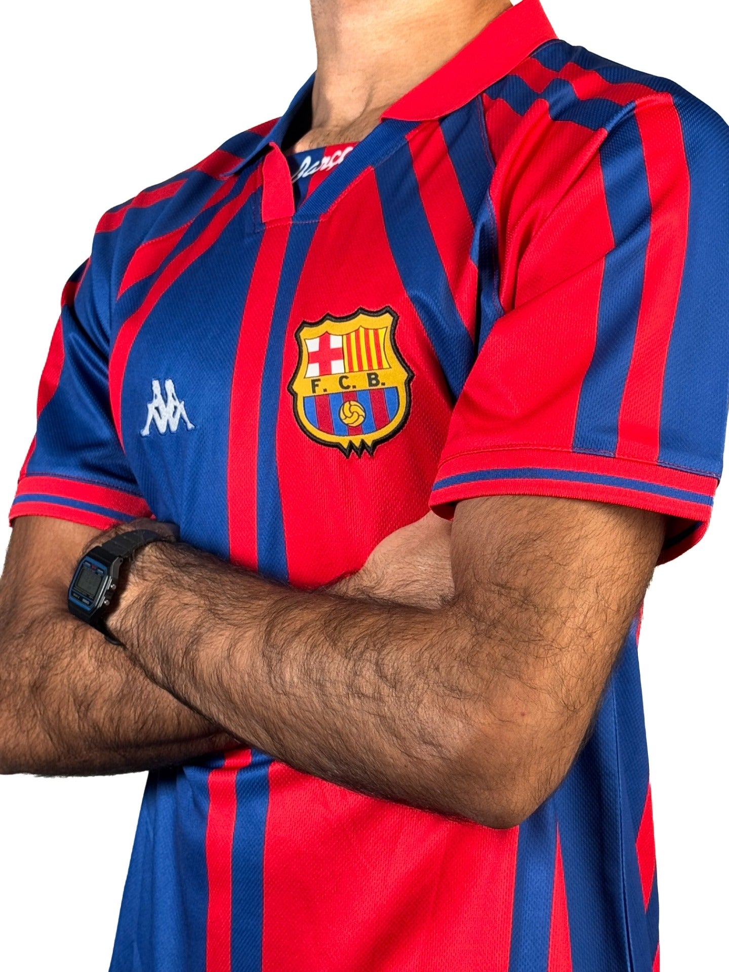 Koszulka Piłkarska FC Barcelona 1997/1998 Home Cup Retro