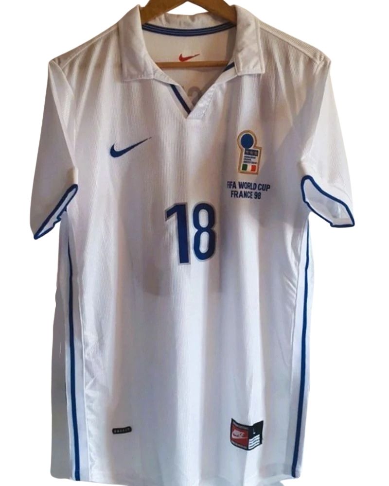 Koszulka Piłkarska Włochy 1998 Away MŚ Retro