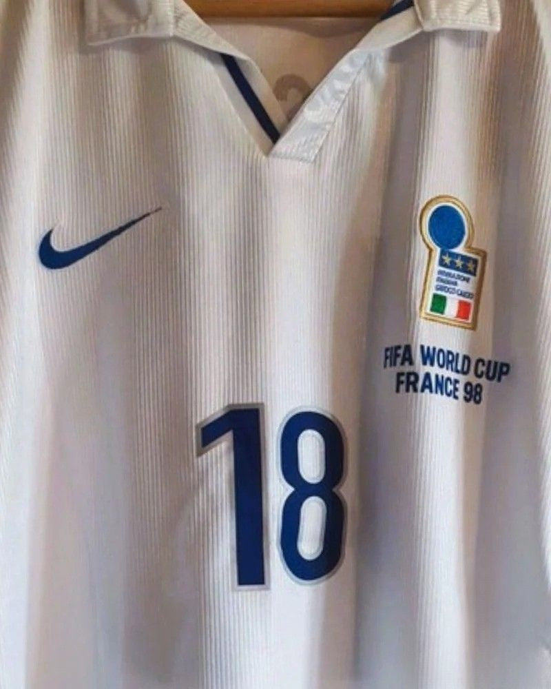 Koszulka Piłkarska Włochy 1998 Away MŚ Retro