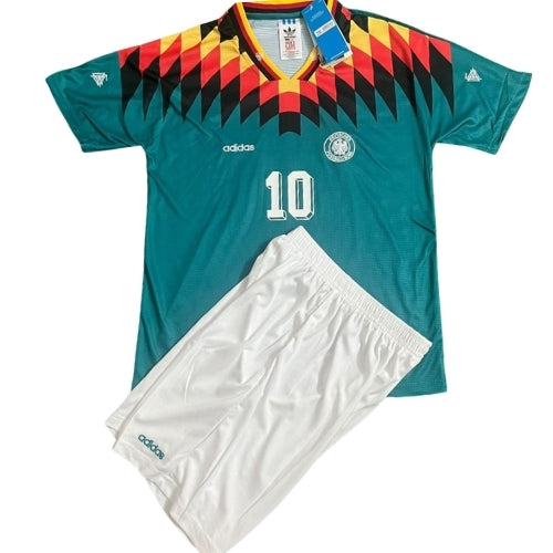 Piłkarski Komplet Strój Dziecięcy Niemcy 1994 Away MŚ Retro