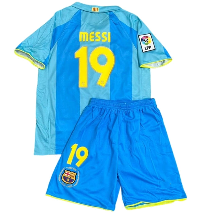 Piłkarski Komplet Strój Dziecięcy FC Barcelona 2007/2008 Away Retro