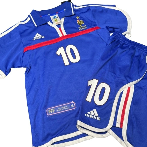 Piłkarski Komplet Strój Dziecięcy Francja 2000 Home Retro