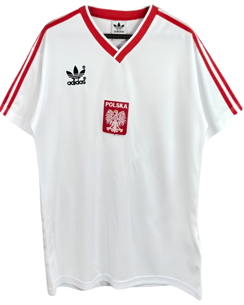 Koszulka Piłkarska Polska MŚ 1986 Home Retro