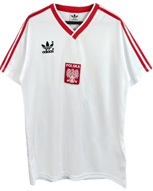 Koszulka Piłkarska Polska MŚ 1986 Home Retro