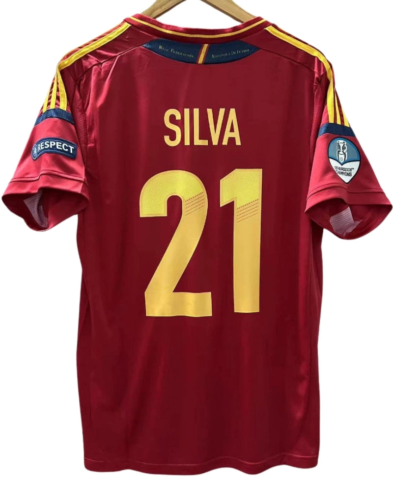 Koszulka Piłkarska Hiszpania Euro 2012 Home Retro