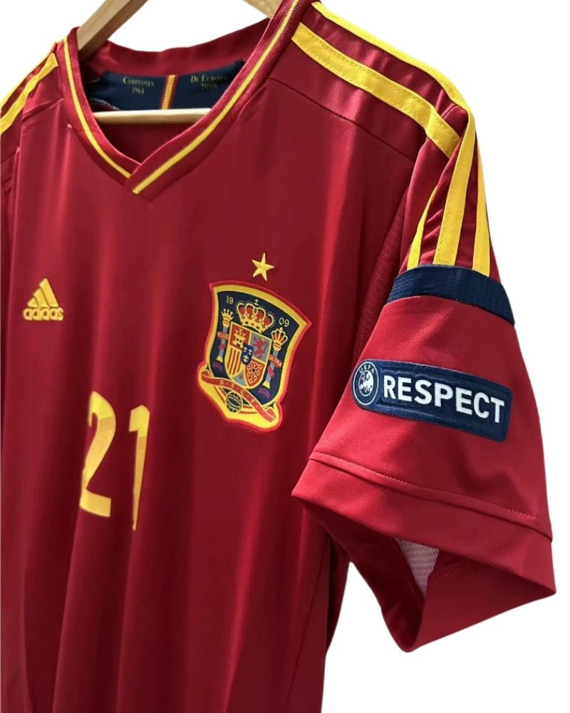 Koszulka Piłkarska Hiszpania Euro 2012 Home Retro