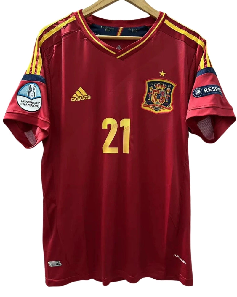 Koszulka Piłkarska Hiszpania Euro 2012 Home Retro