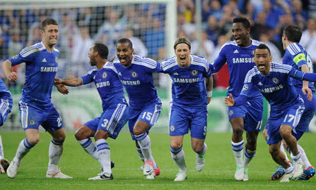 Komplet Piłkarski Dziecięcy Chelsea Londyn 2011/2012 Home UCL Final Retro