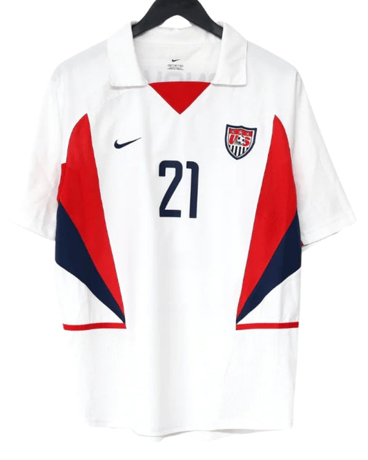 Koszulka Piłkarska Stany Zjednoczone USA 2002 Home Retro