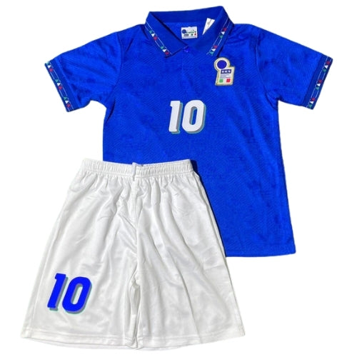 Piłkarski Komplet Strój Dziecięcy Włochy 1994 Home Retro