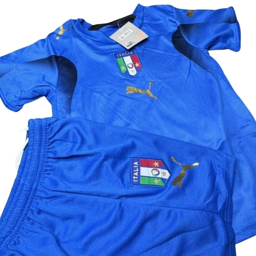 Piłkarski Komplet Strój Dziecięcy Włochy 2006 Home Retro