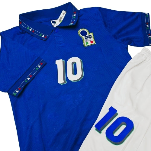 Piłkarski Komplet Strój Dziecięcy Włochy 1994 Home Retro