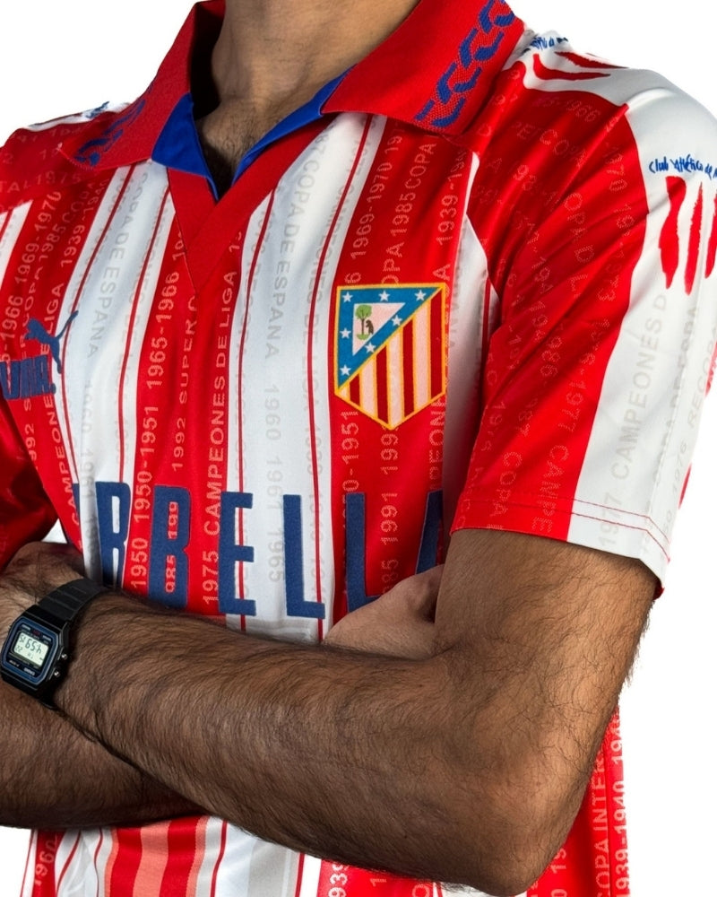 Koszulka Piłkarska Atletico Madryt 1995/1996 Home Retro
