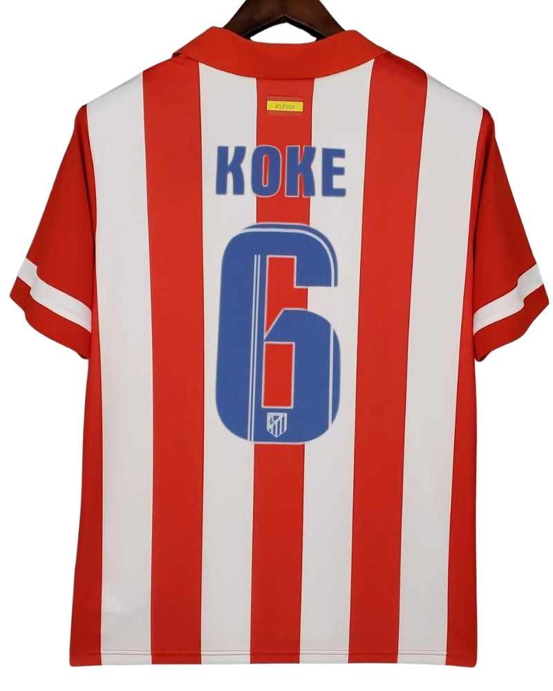 Koszulka Piłkarska Atletico Madryt 2013/2014 Home Retro