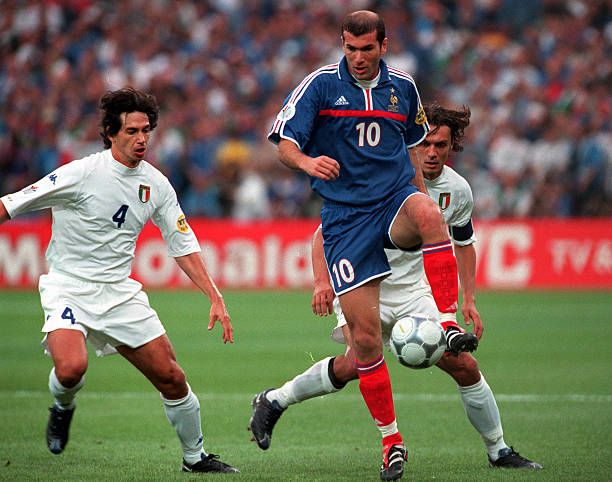 Piłkarski Komplet Strój Dziecięcy Francja 2000 Home Retro