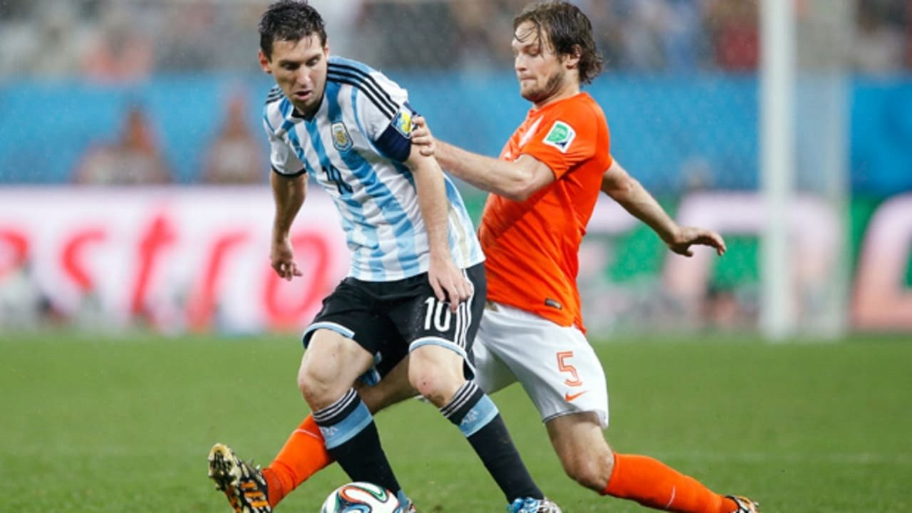 Koszulka Piłkarska Argentyna MŚ 2014 Home Retro