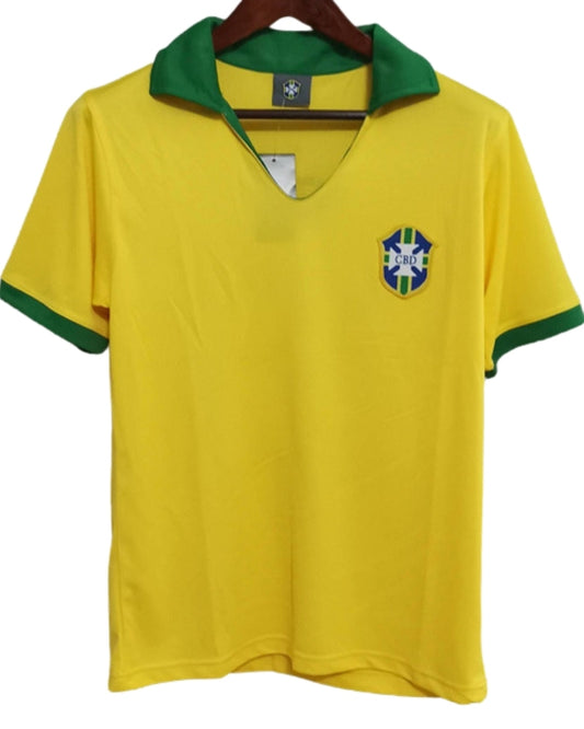 Koszulka Piłkarska Brazylia 1957 Home Retro