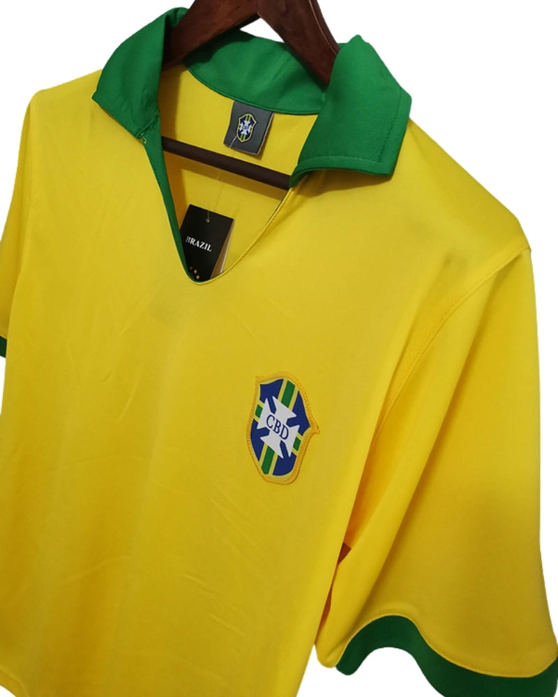 Koszulka Piłkarska Brazylia 1957 Home Retro
