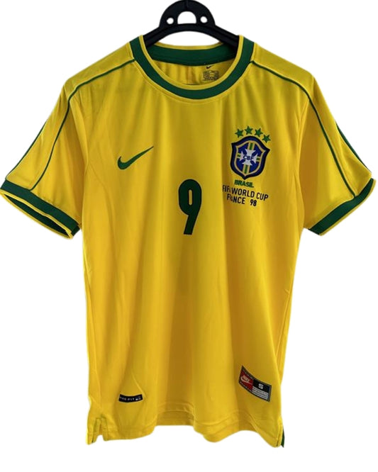 Koszulka Piłkarska Brazylia MŚ 1998 Home Retro
