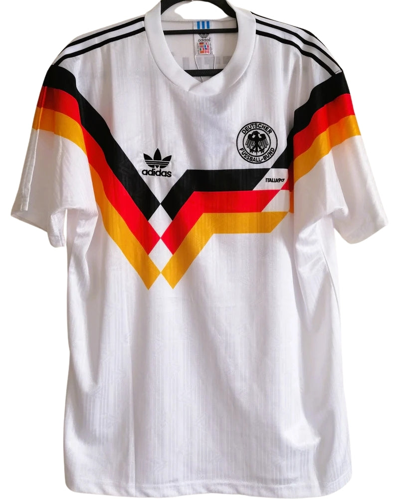 Koszulka Piłkarska Niemcy MŚ 1990 Home RETRO