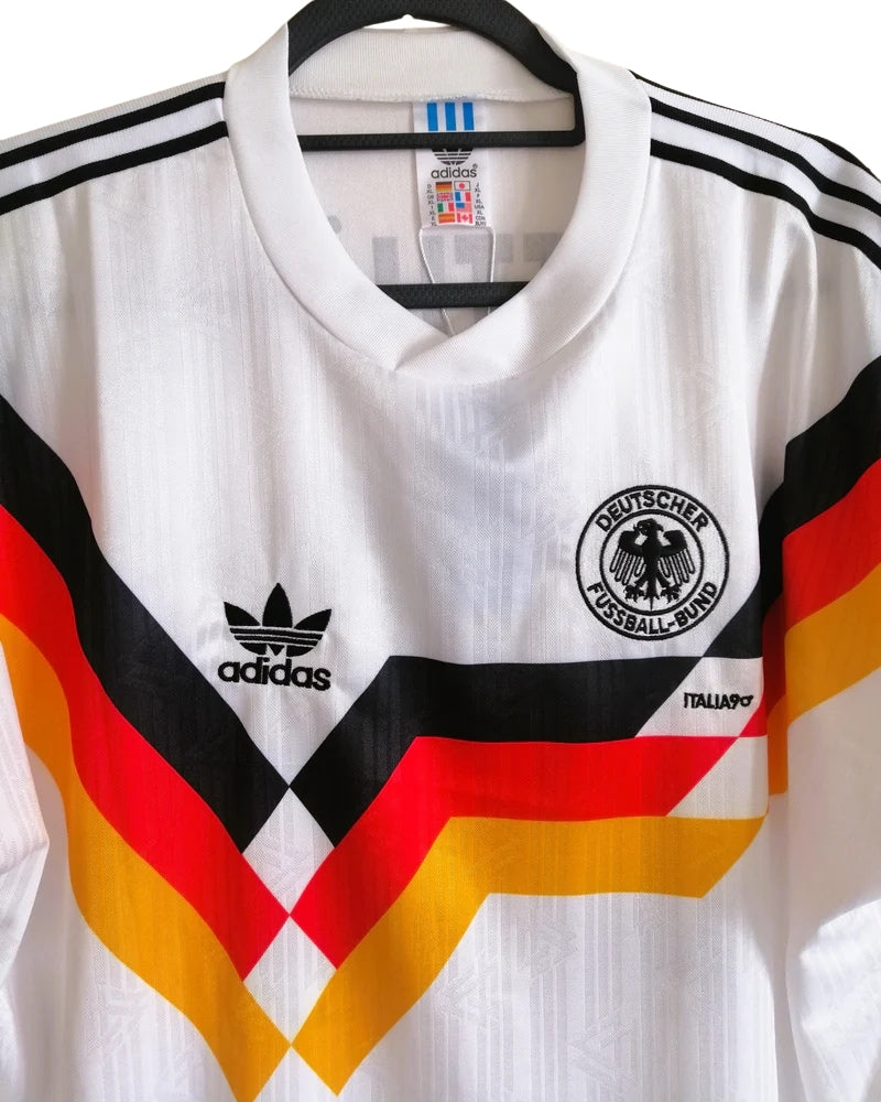 Koszulka Piłkarska Niemcy MŚ 1990 Home RETRO