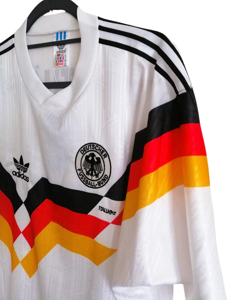 Koszulka Piłkarska Niemcy MŚ 1990 Home RETRO