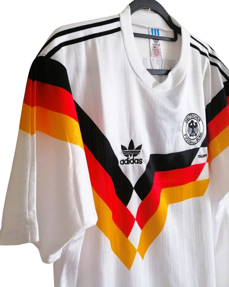 Koszulka Piłkarska Niemcy MŚ 1990 Home RETRO