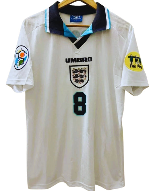 Koszulka Piłkarska Anglia Euro 1996 Home Retro