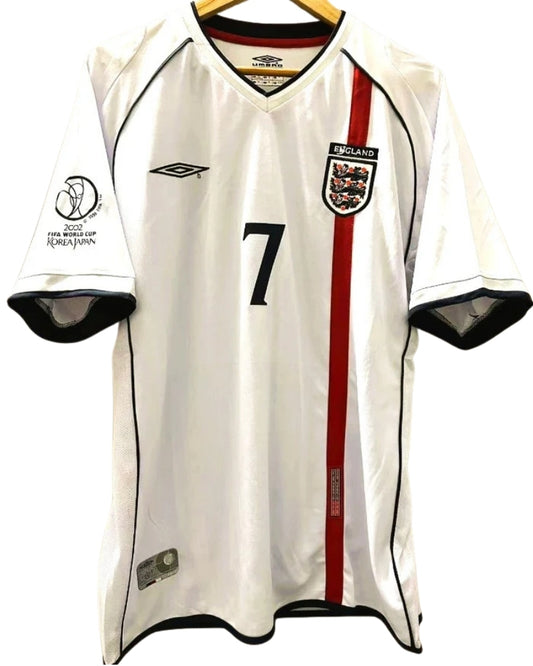 Koszulka Piłkarska Anglia MŚ 2002 Home Retro