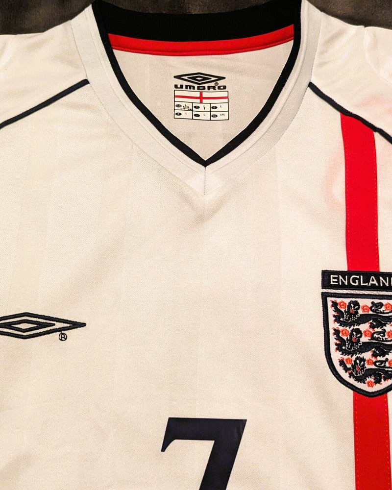 Koszulka Piłkarska Anglia MŚ 2002 Home Retro