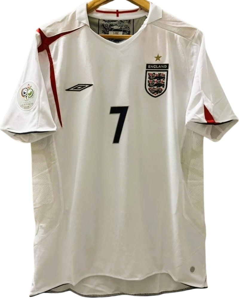Koszulka Piłkarska Anglia MŚ 2006 Home Retro