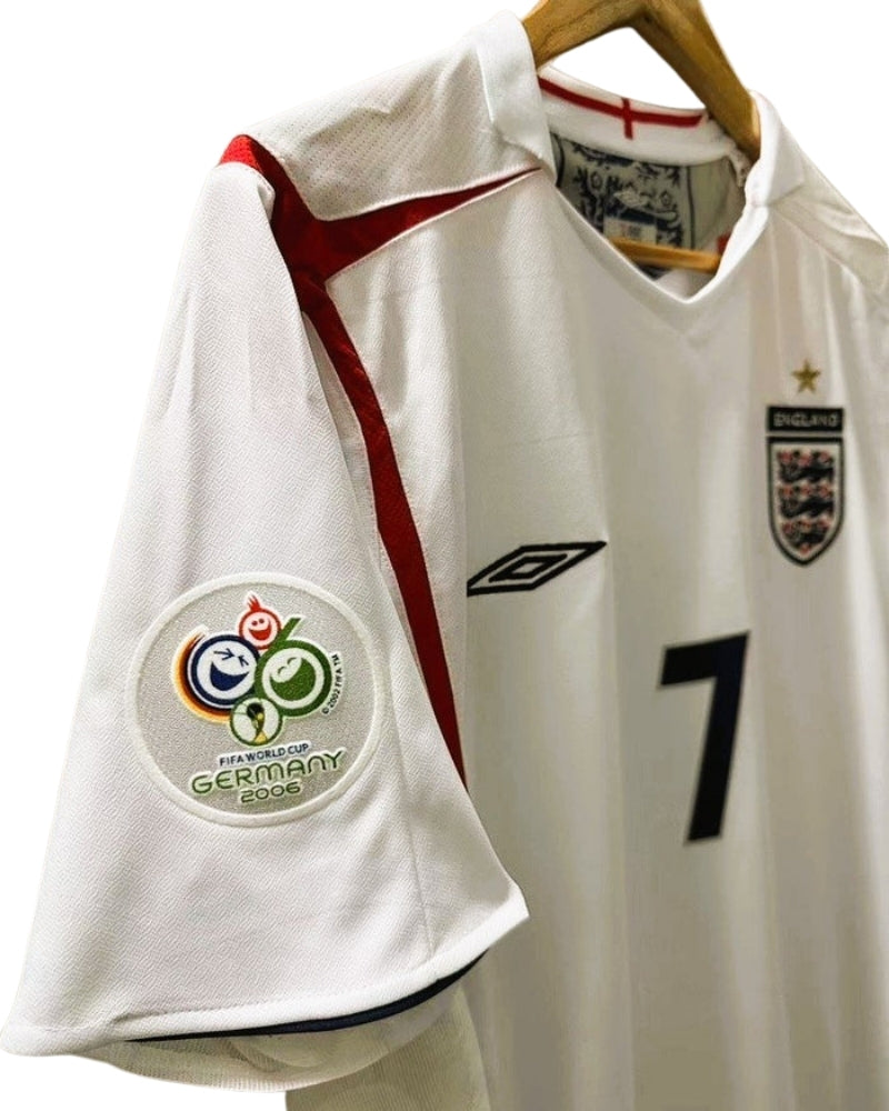 Koszulka Piłkarska Anglia MŚ 2006 Home Retro
