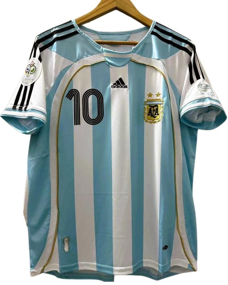 Koszulka Piłkaska Argentyna 2006 Home Retro
