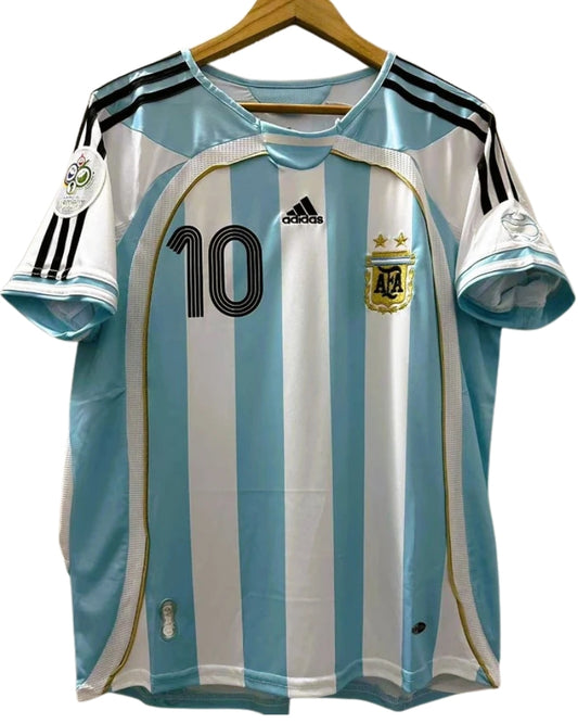 Koszulka Piłkaska Argentyna 2006 Home Retro