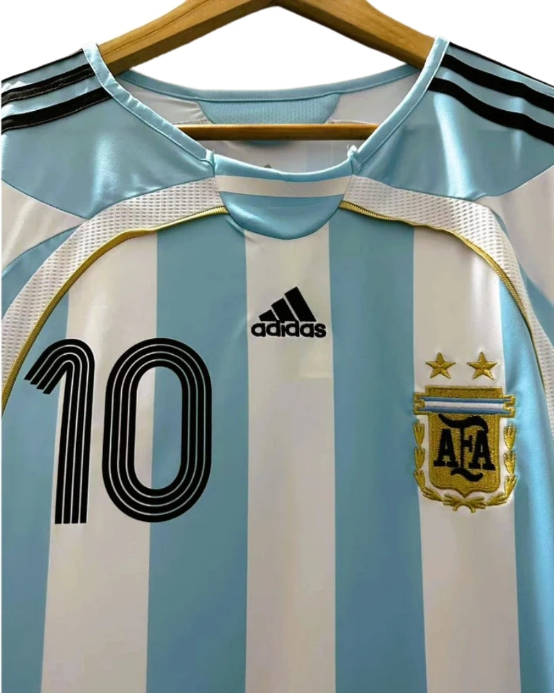 Koszulka Piłkaska Argentyna 2006 Home Retro