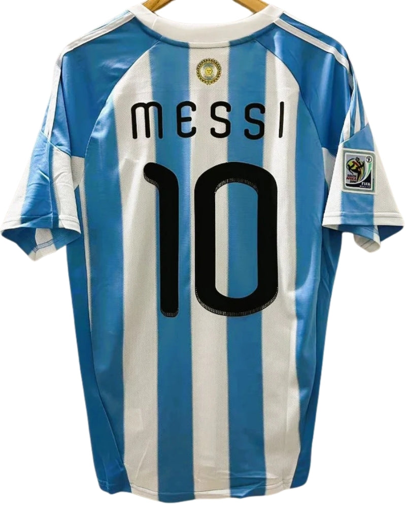 Koszulka Piłkarska Argentyna MŚ 2010 Retro Home