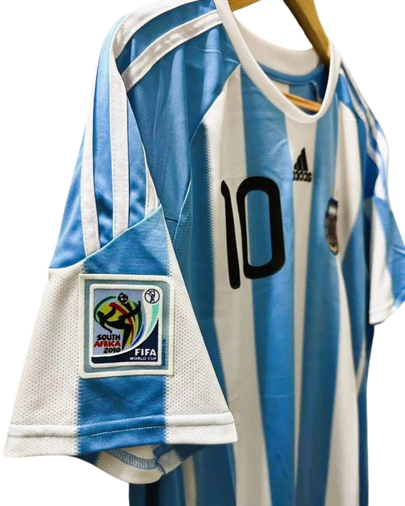 Koszulka Piłkarska Argentyna MŚ 2010 Retro Home