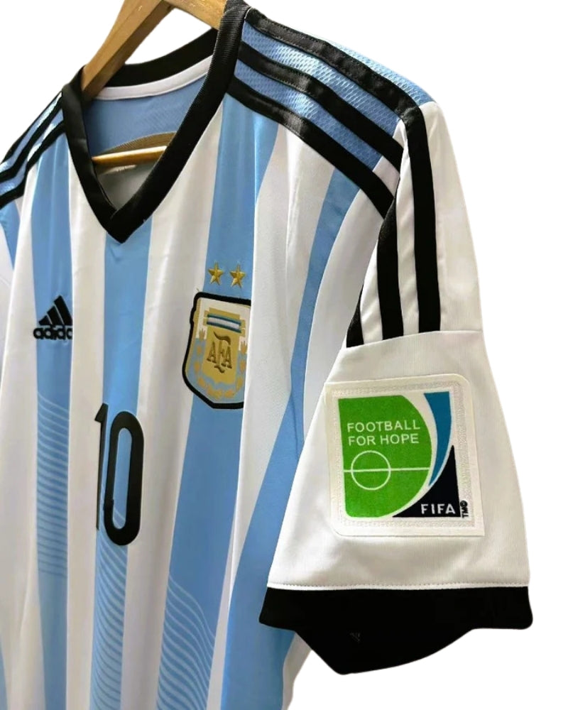 Koszulka Piłkarska Argentyna MŚ 2014 Home Retro