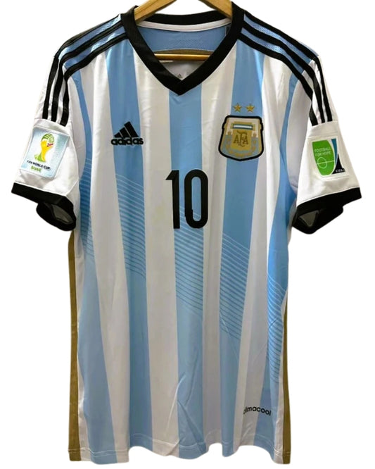 Koszulka Piłkarska Argentyna MŚ 2014 Home Retro