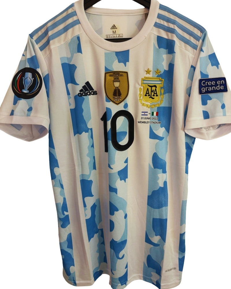 Koszulka Piłkarska Argentyna Finalisima 2022 Home Retro