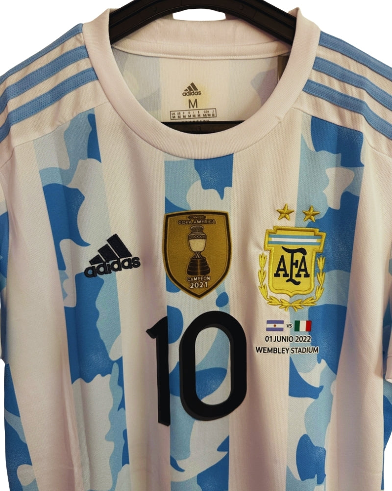 Koszulka Piłkarska Argentyna Finalisima 2022 Home Retro