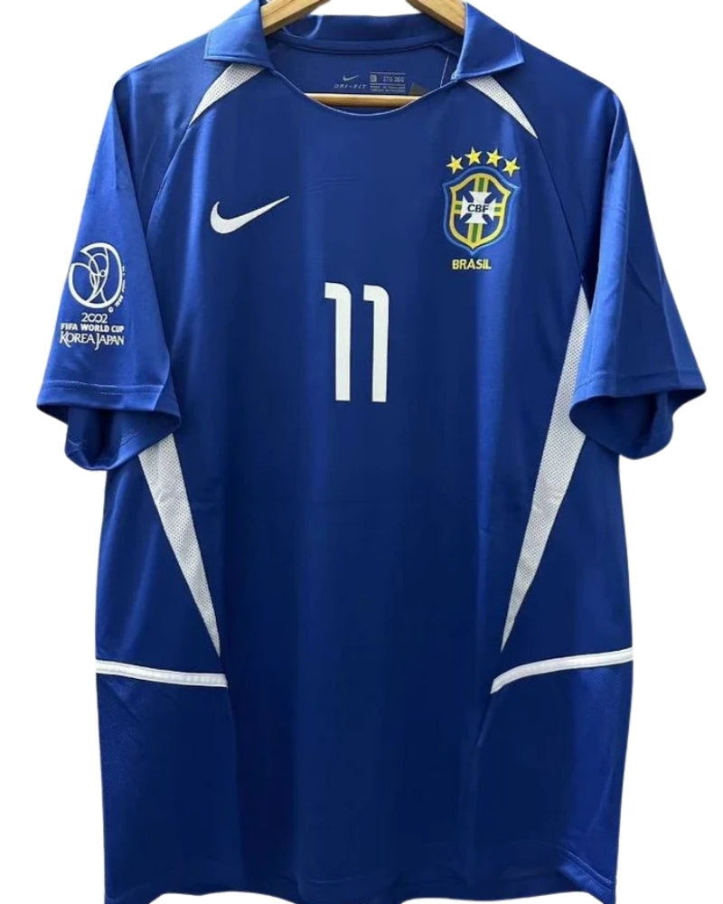 Koszulka Piłkaska Brazylia MŚ 2002 Away Retro