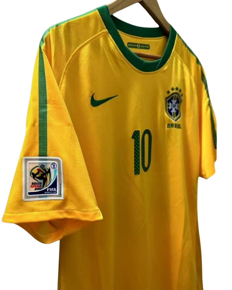 Koszulka Piłkarska Brazylia 2010 Home Retro