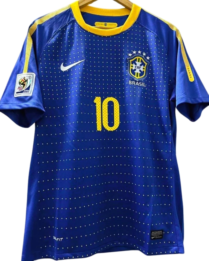 Koszulka Piłkarska Brazylia 2010 Away Retro