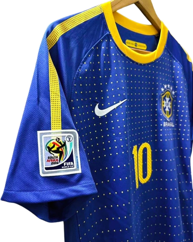 Koszulka Piłkarska Brazylia 2010 Away Retro