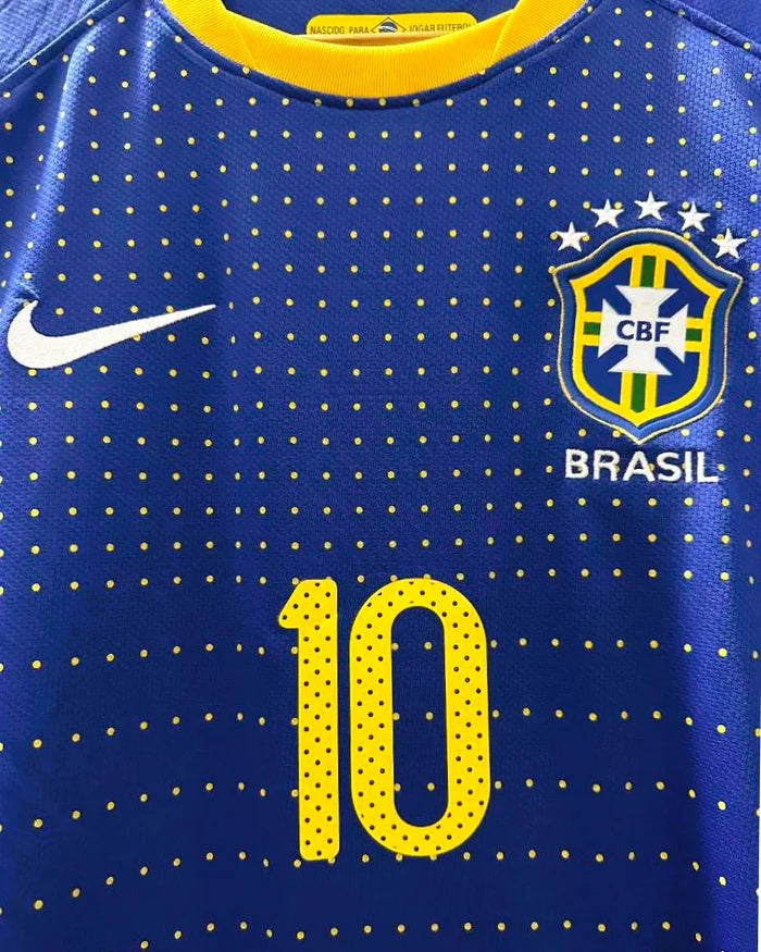 Koszulka Piłkarska Brazylia 2010 Away Retro